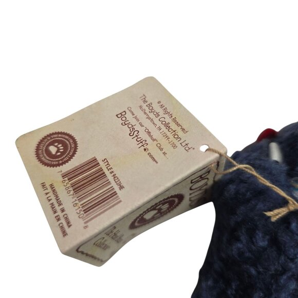 Boyds Bears Hershey Mini Liberty Bear Head Bean Collection Plush Ornament 4" - Picture 2 of 7